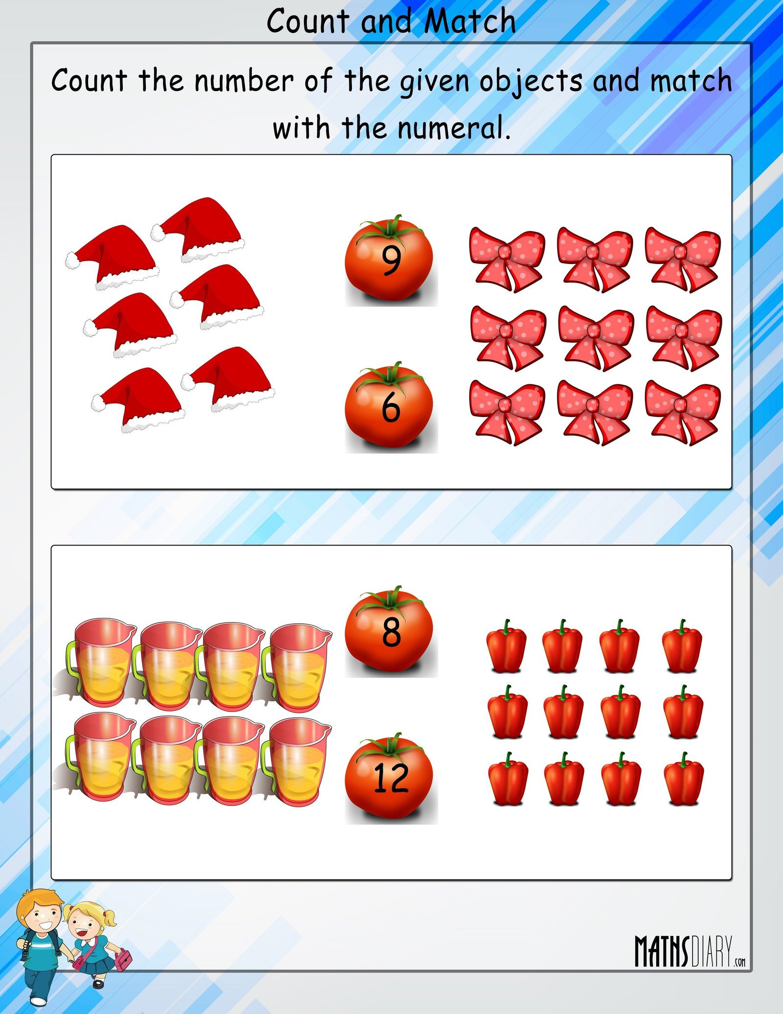 Numbers Nursery Math Worksheets