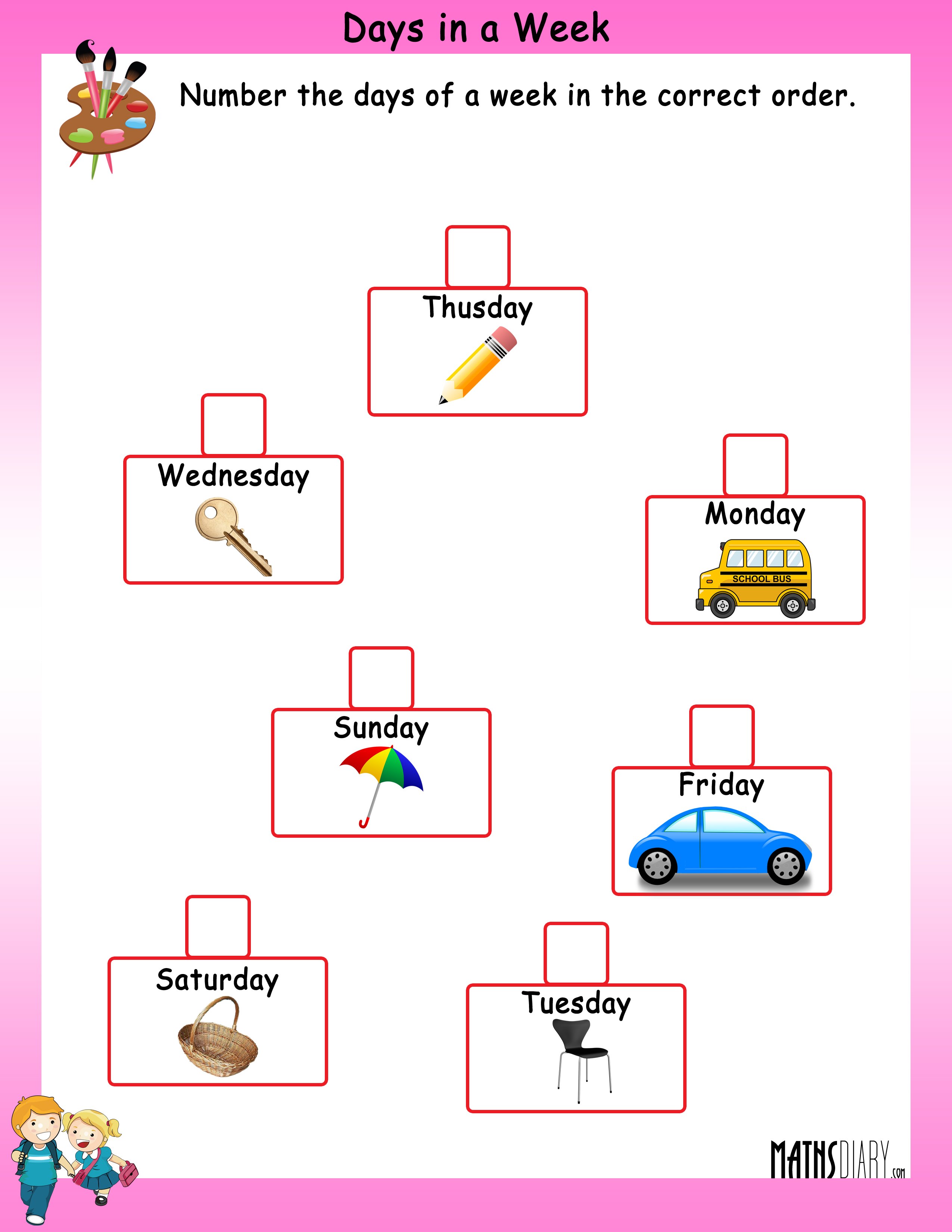 Days Of The Week Worksheet Activities 101 Activity Preschool Days Of