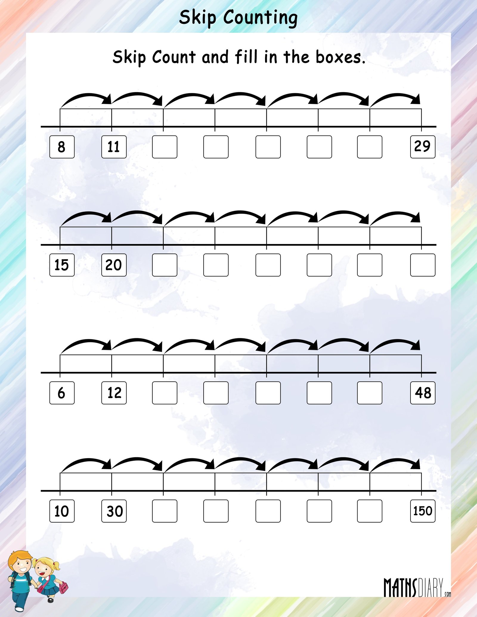 Math Skip Counting A Great Visual Aid Ideas Math Math Classroom Hot 