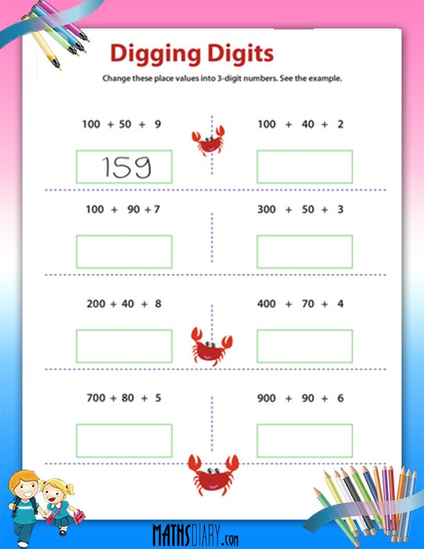Changing Place Value In Three Digit Number Worksheets Math Worksheets MathsDiary