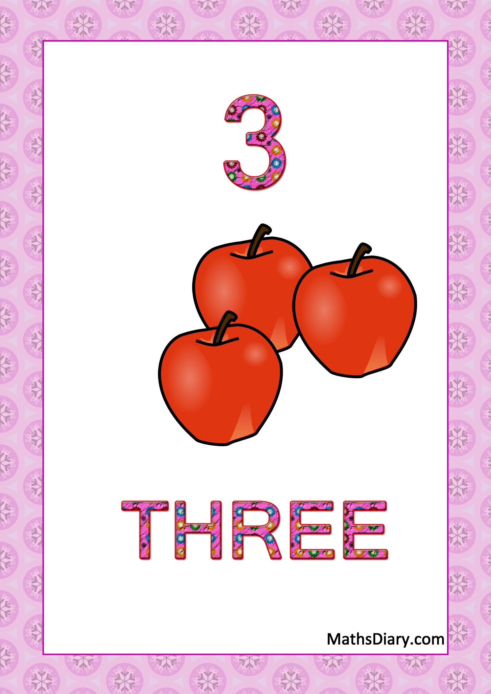 learning counting and recognition of number 3 worksheets - number 3 ...