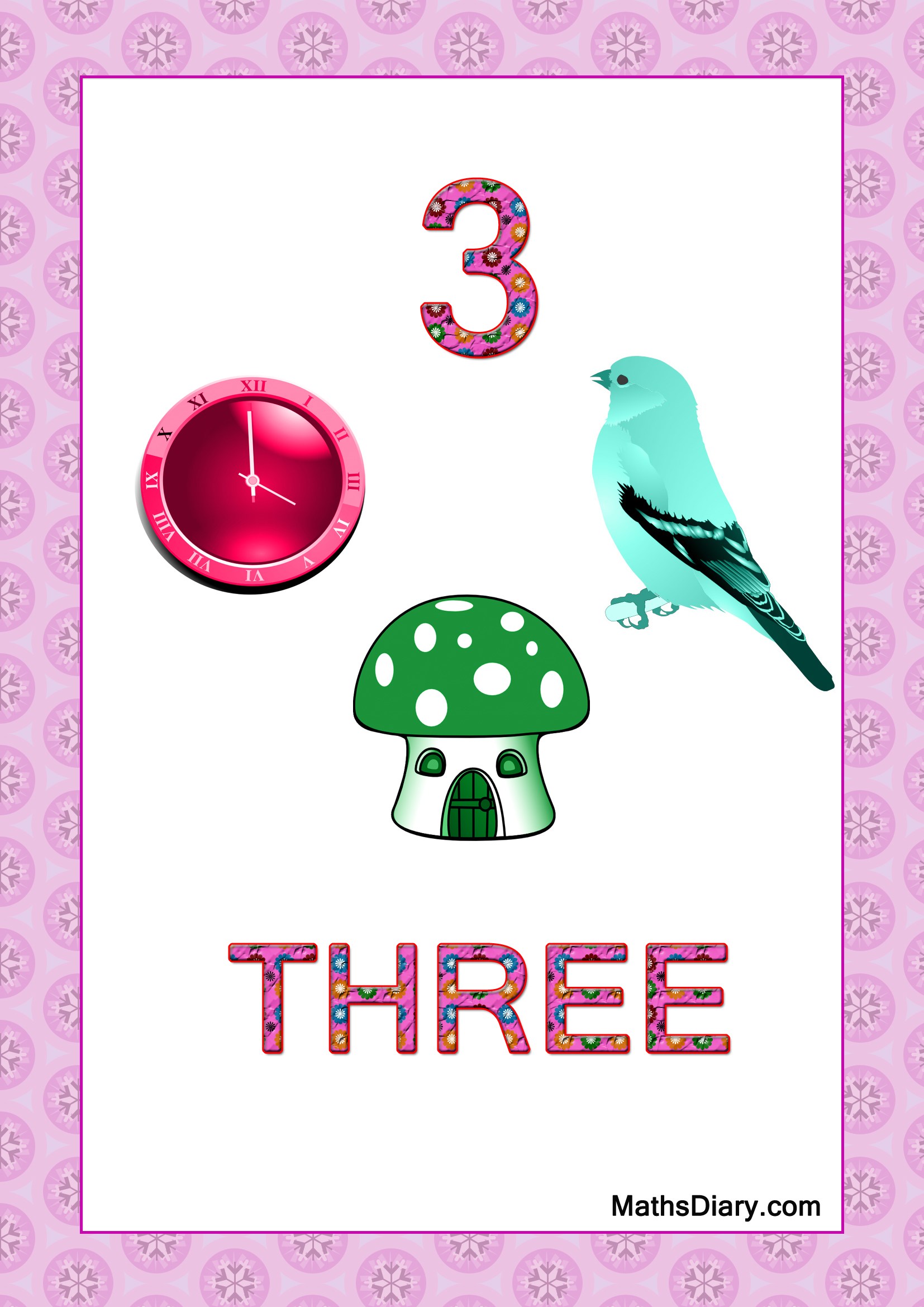 Learning counting and recognition of number 3 – Level 3 – Worksheets ...