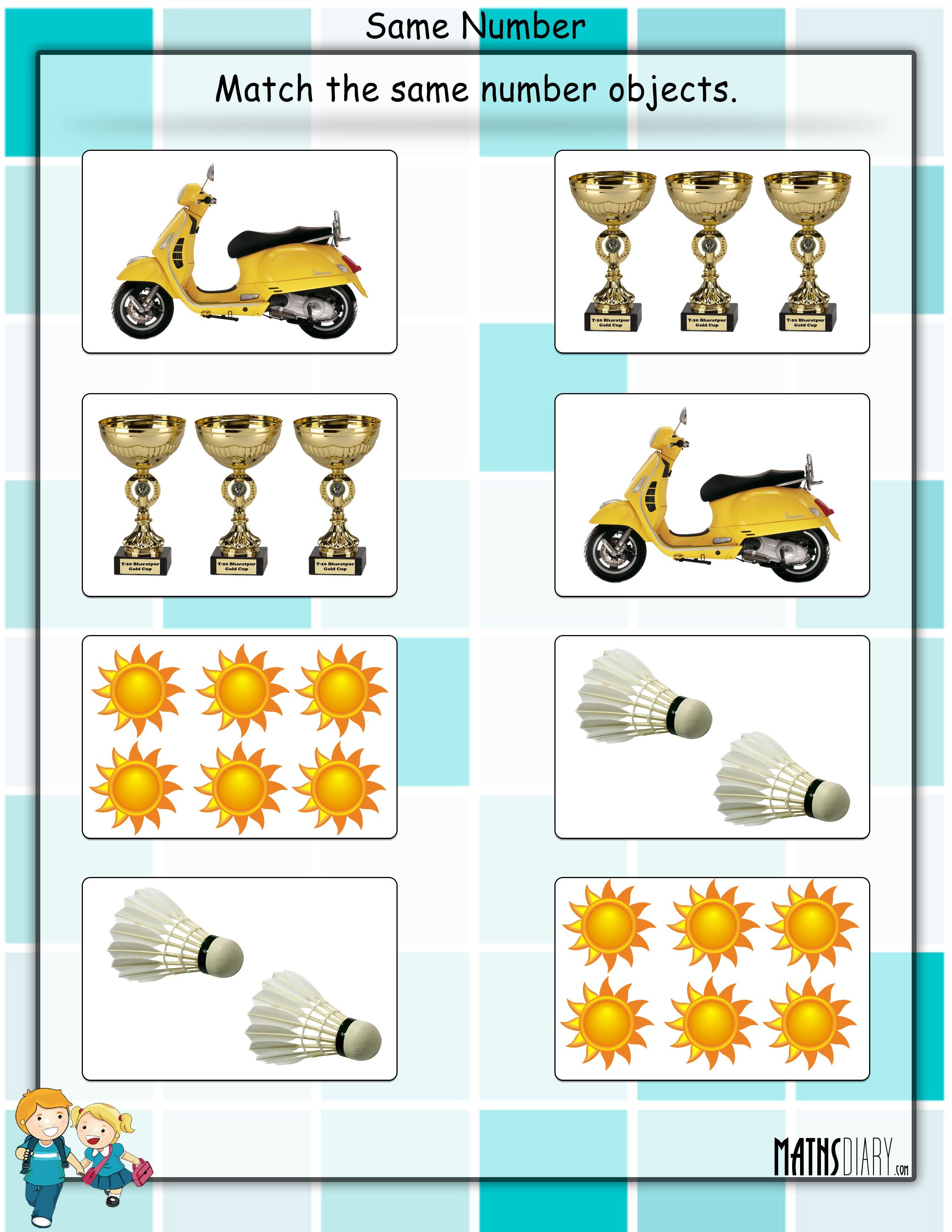 Worksheet Same Or Different Shapes Lookbookeducation Com More Less Preschool Printable