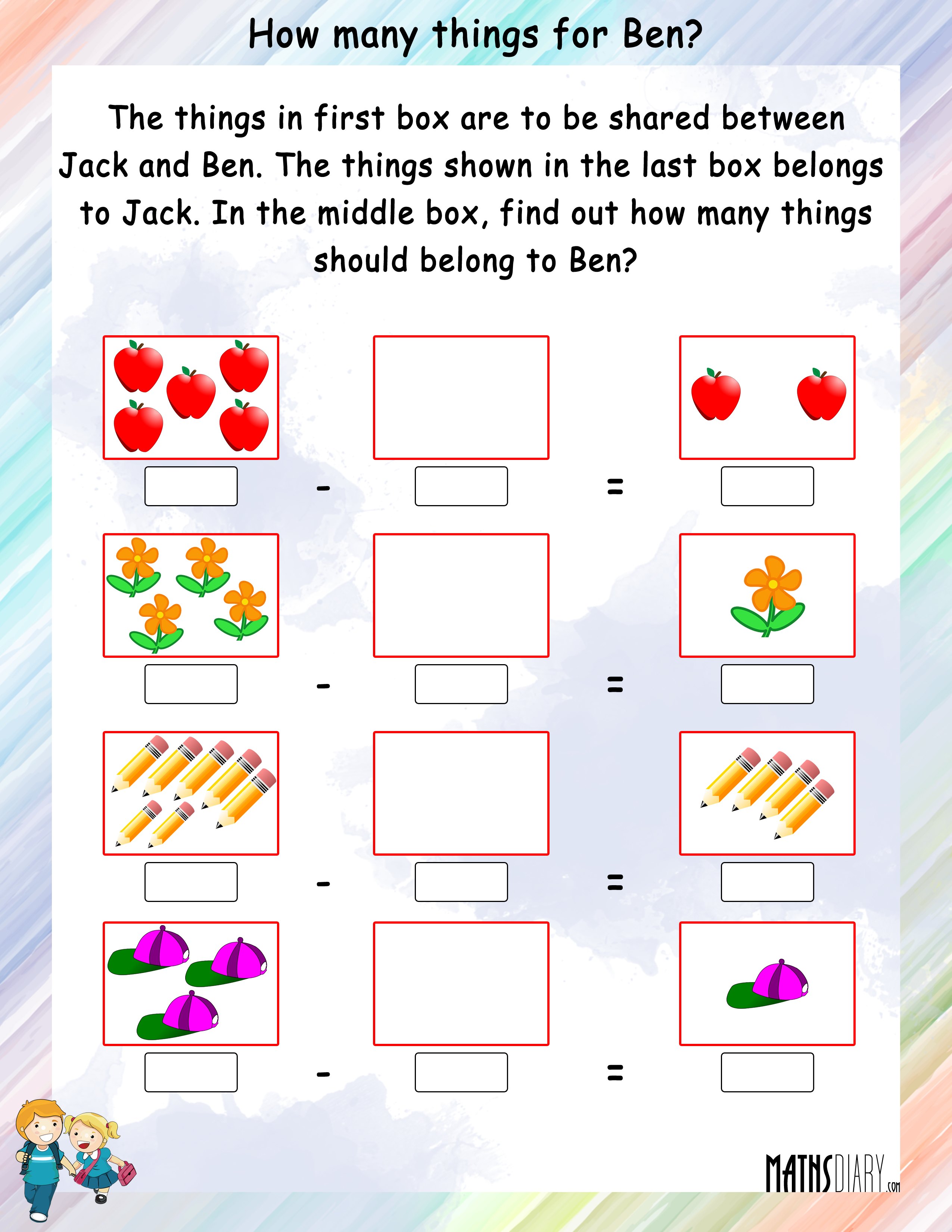 Write Addition Or Subtraction Fact For Each Number Math Worksheets MathsDiary