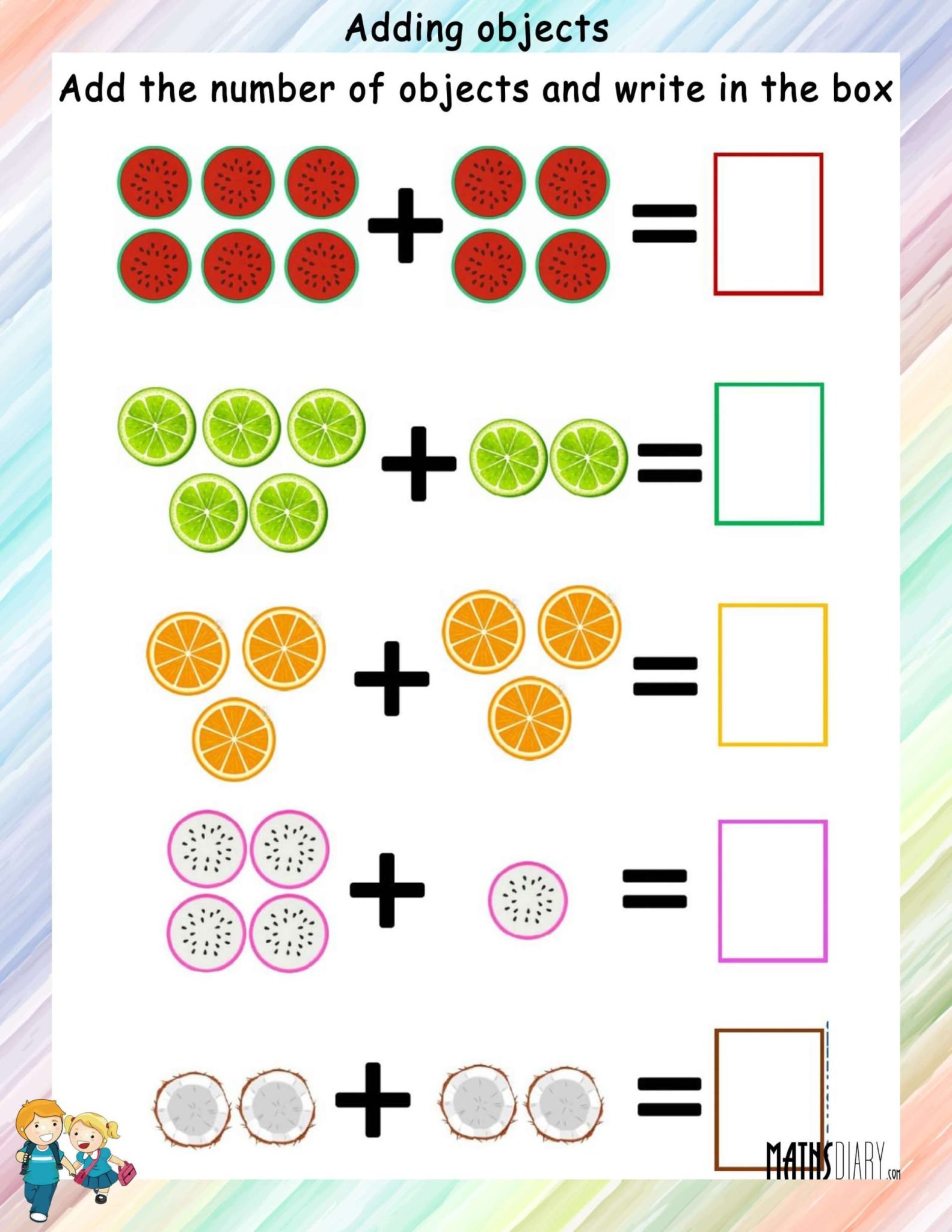 LKG Math Worksheets - Page 2