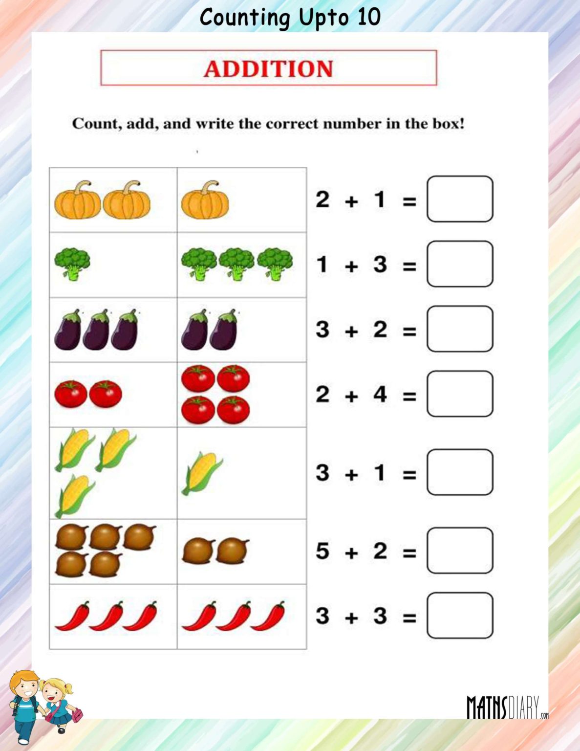 Nursery Math Worksheets - Page 2