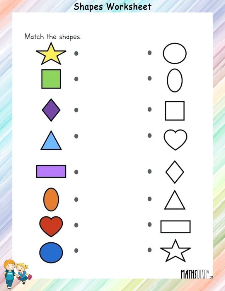 Shapes – Grade 1 Math Worksheets