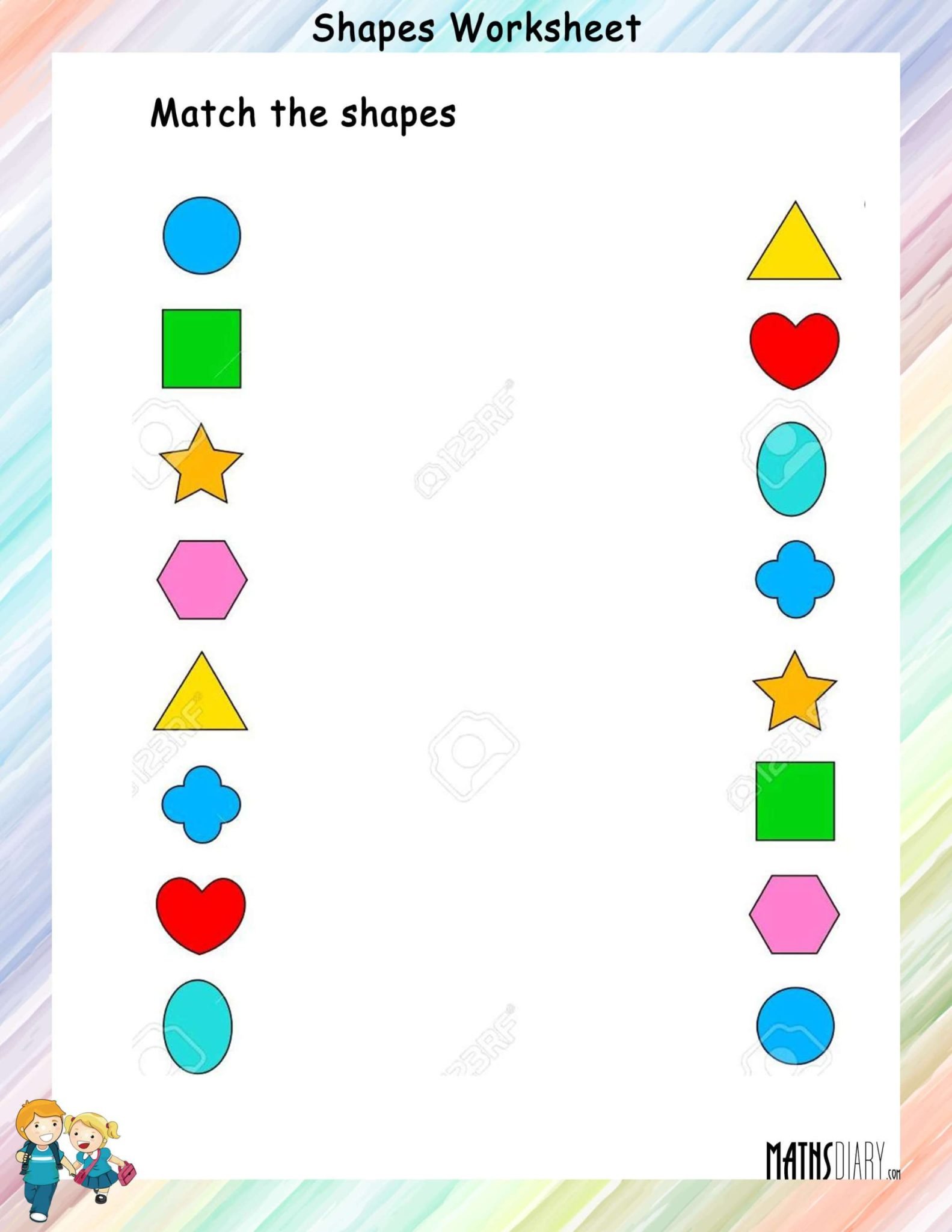 Shapes – Grade 1 Math Worksheets