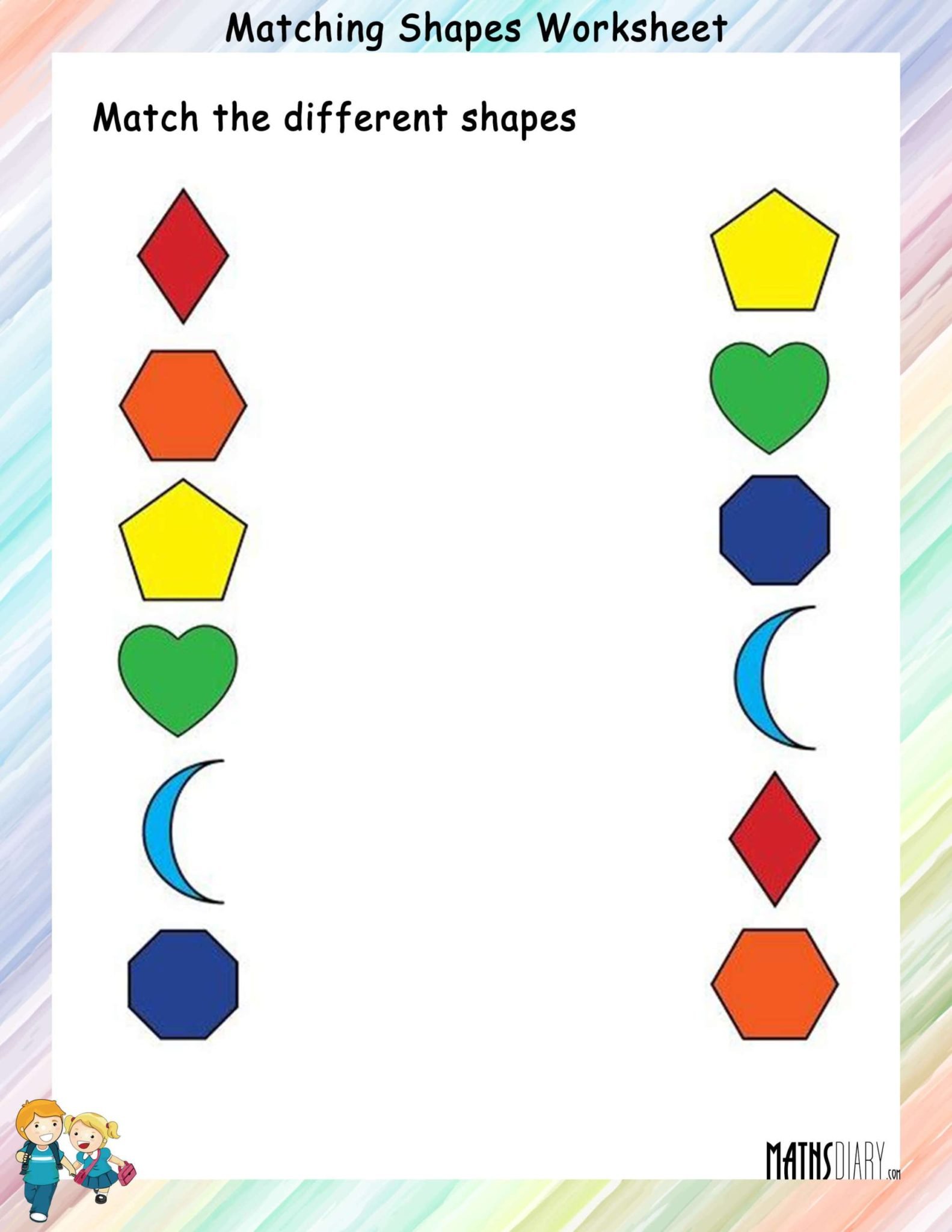 Shapes – Grade 1 Math Worksheets