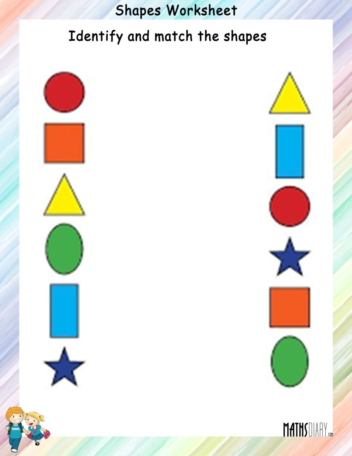 Shapes – Grade 1 Math Worksheets