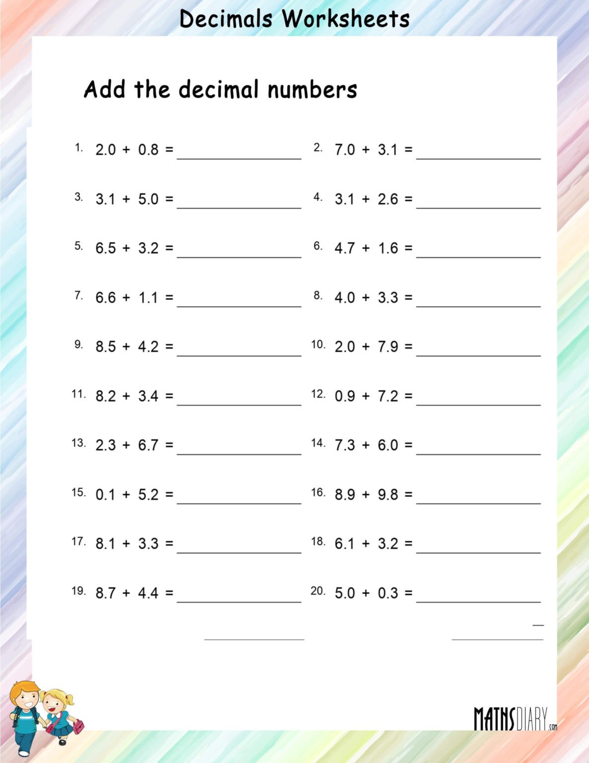 Grade 5 Math Worksheets