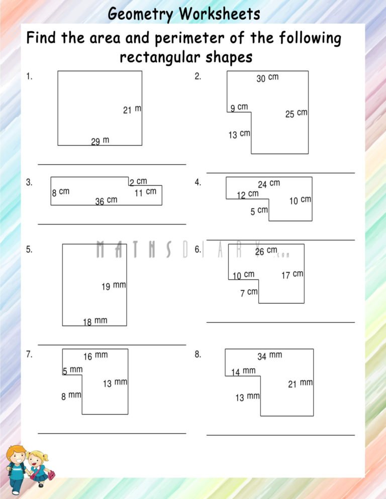 Area and perimeter of irregular shapes worksheets - Math Worksheets ...