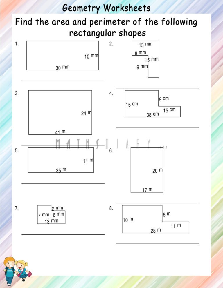 Area and perimeter of irregular shapes worksheets - Math Worksheets ...