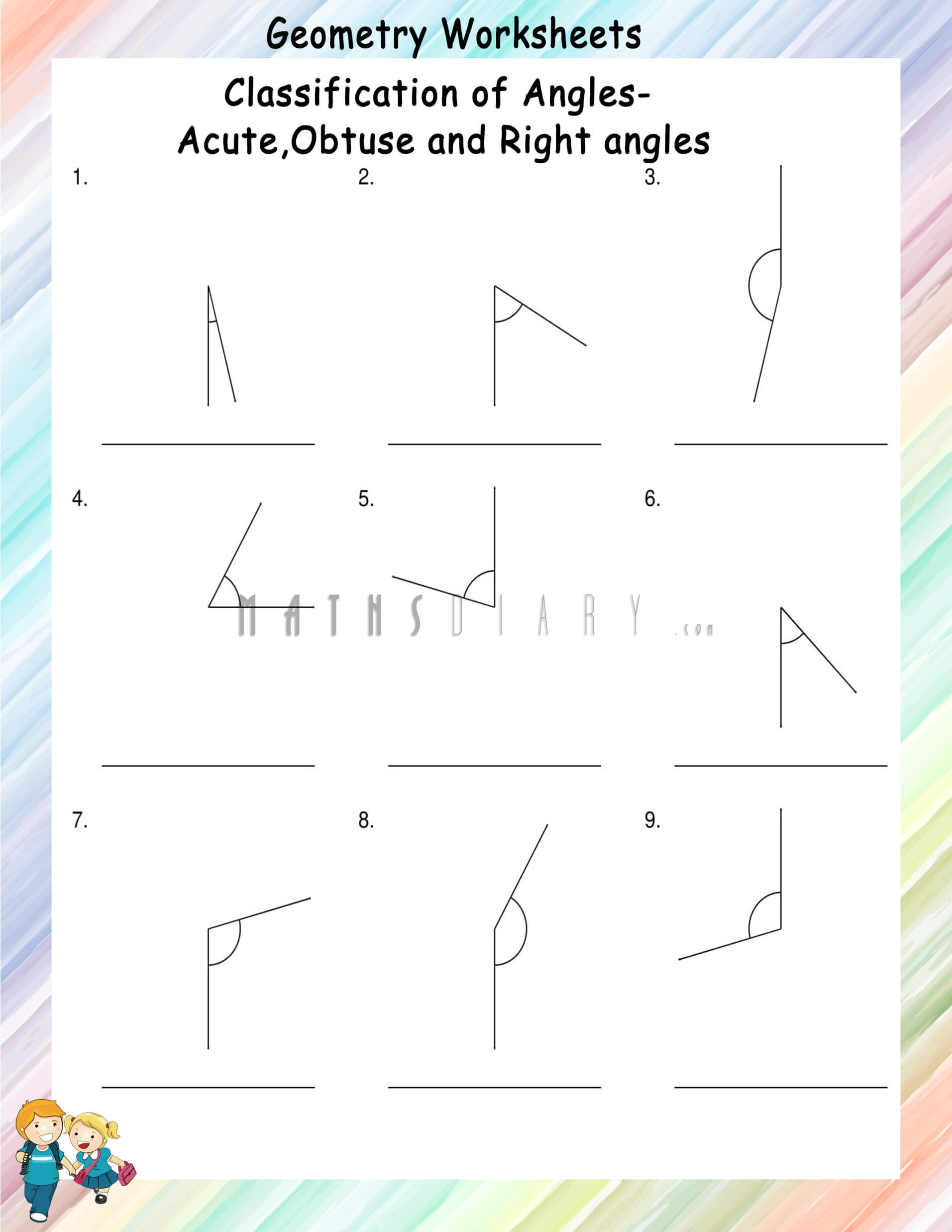 Right Angles Geometry, Worksheet