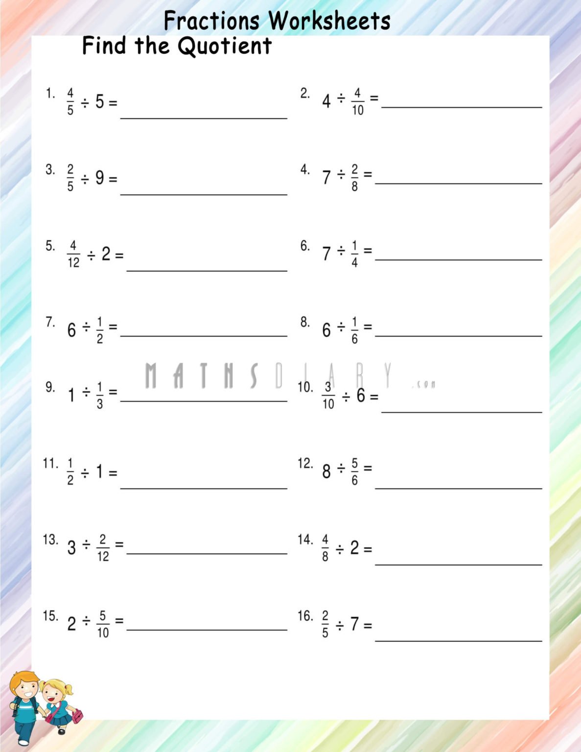 Multiplication and Division of Decimals Math Worksheets