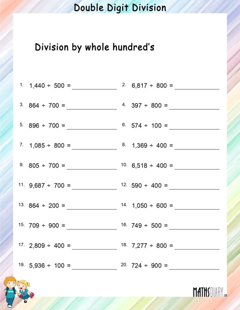 Multiplication and Division Math Worksheets