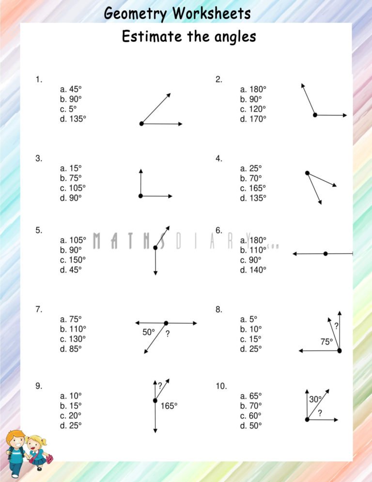 Geometry – Grade 4 Math Worksheets