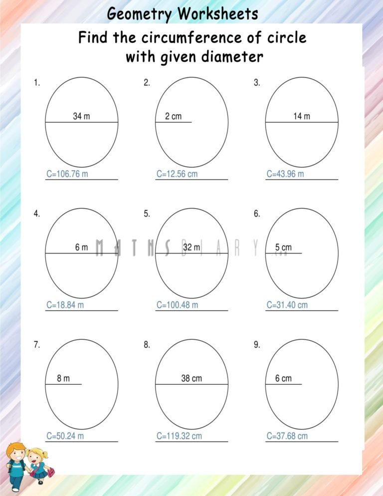 Geometry – Grade 4 Math Worksheets