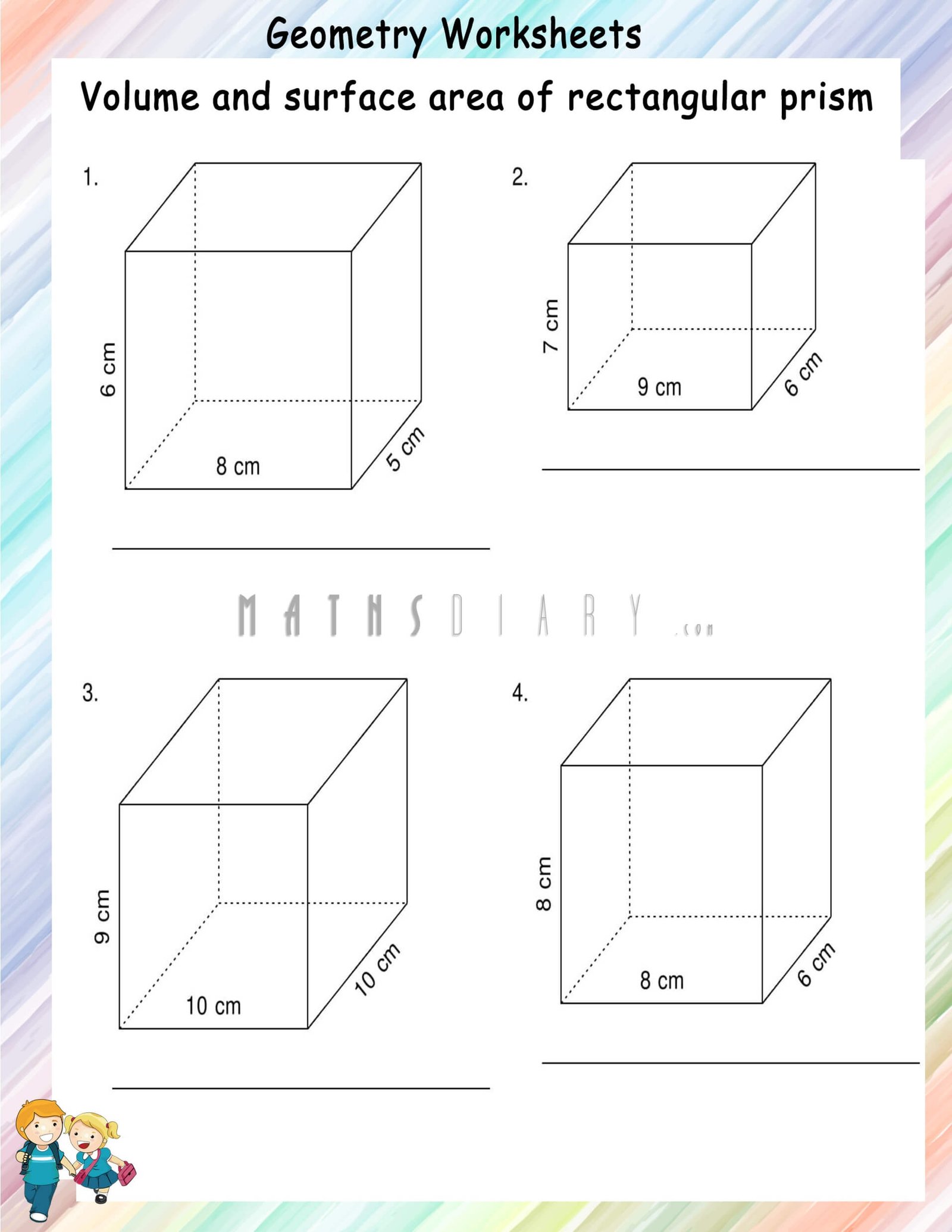 Volume Of Irregular Prisms Worksheet