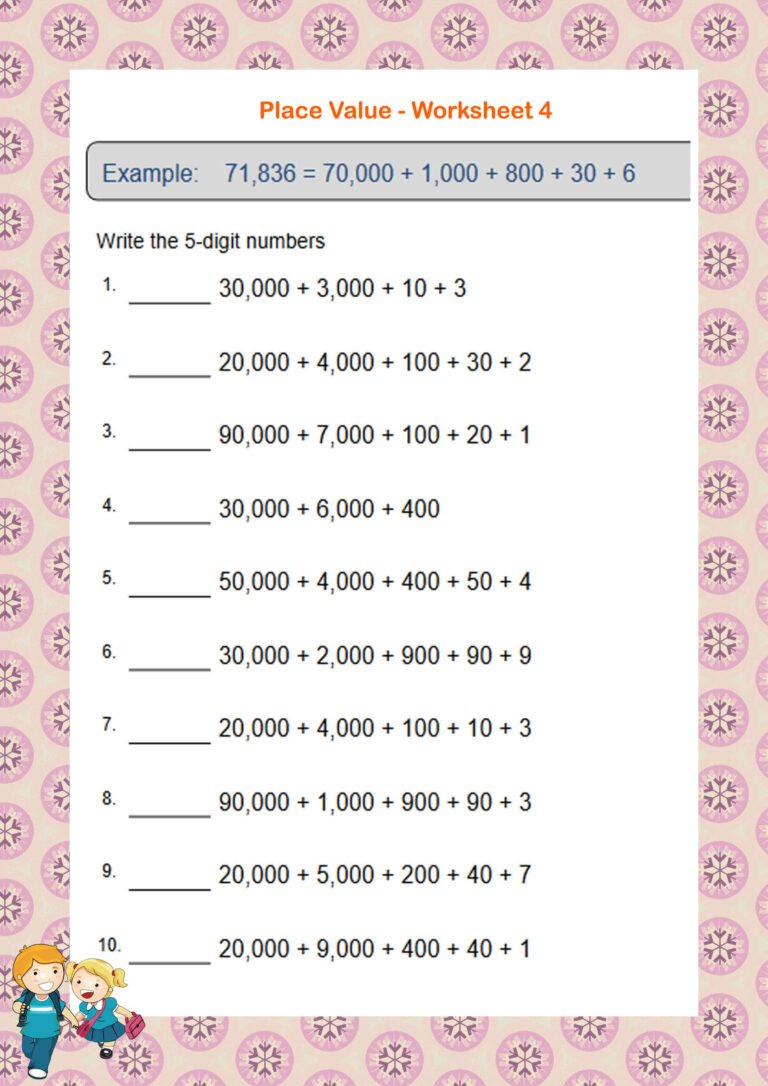 Place Value Worksheets - Math Worksheets - MathsDiary.com