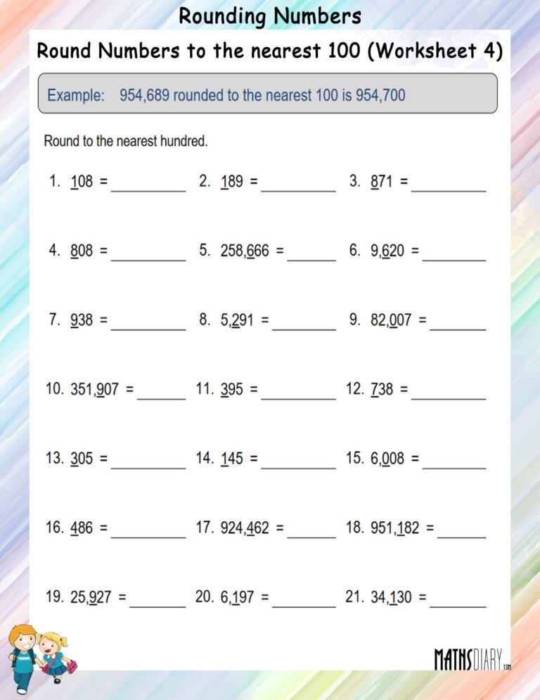 Grade 4 Math Worksheets